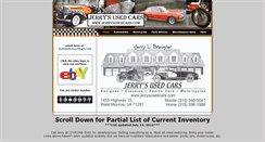 Desktop Screenshot of jerrysusedcars.com