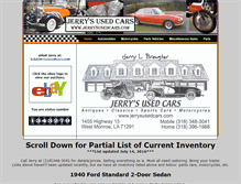 Tablet Screenshot of jerrysusedcars.com